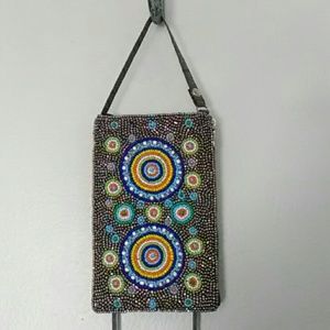 Bamboo Trading Company beaded club bag